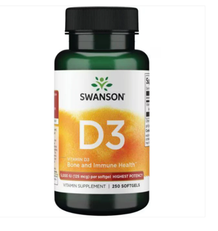 Swanson Highest Potency Vitamin D-3 5000 IU