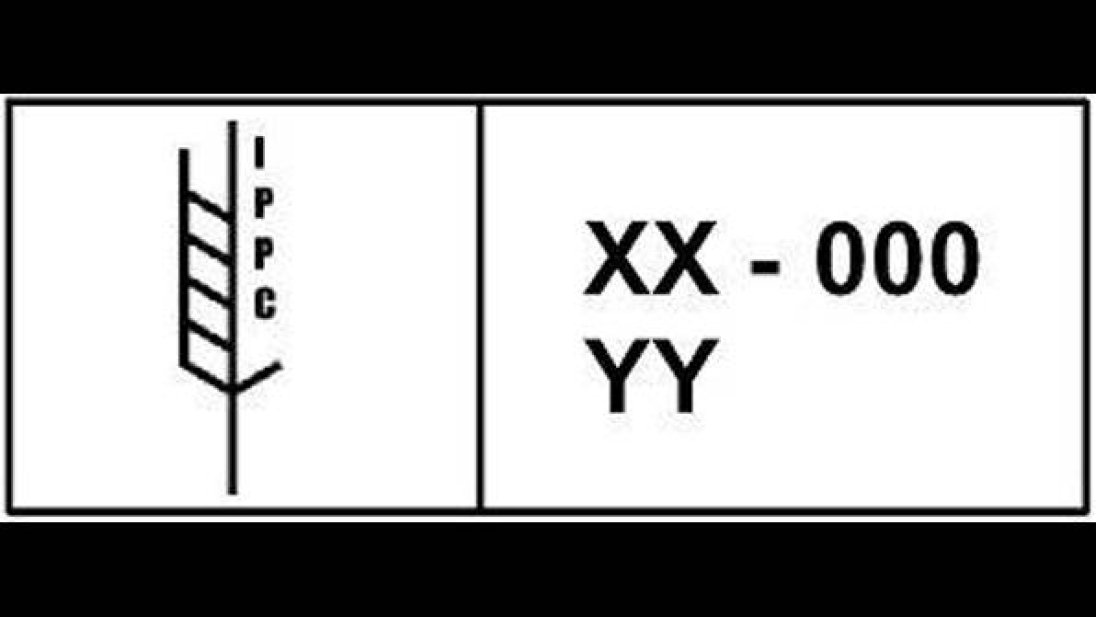 XX – 000: Landkode – registreringsnummer i Mattilsynet YY: Kode for behandling (HT = varme, MB = metylbromid