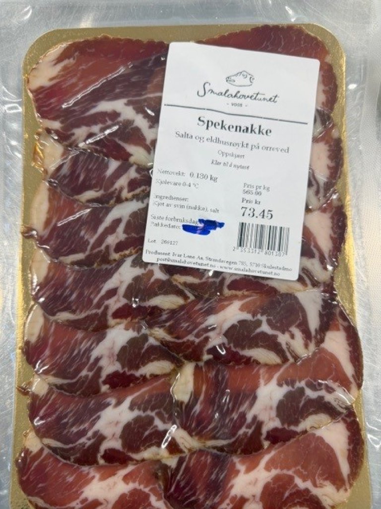 Spekenakke fra Smalahovetunet