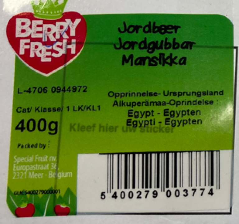Bilde av en pakke Berry Fresh - jordbær 400 g
