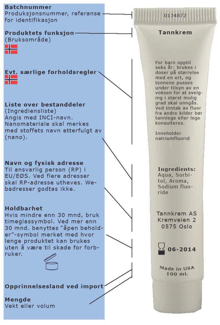 Korrekt merking av kosmetiske produkter
