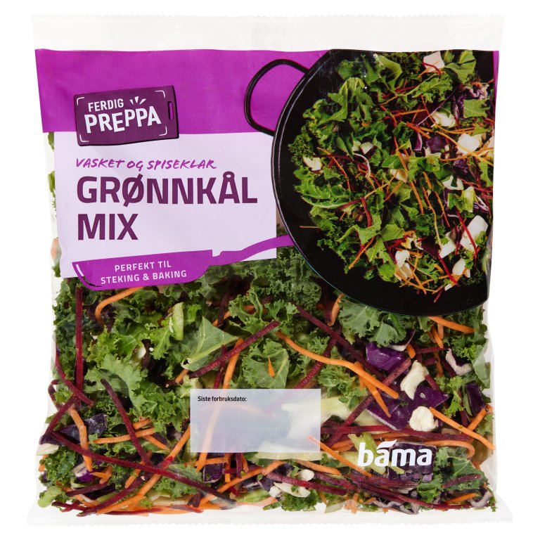 Bilde som viser Ferdig Preppa Grønnkål Mix i plastpose