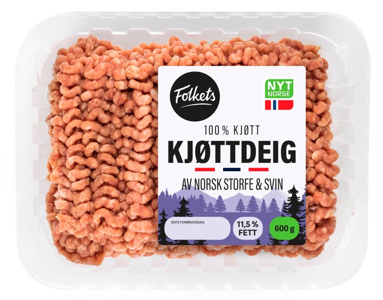 Folkets storfe- og svinedeig 600 g