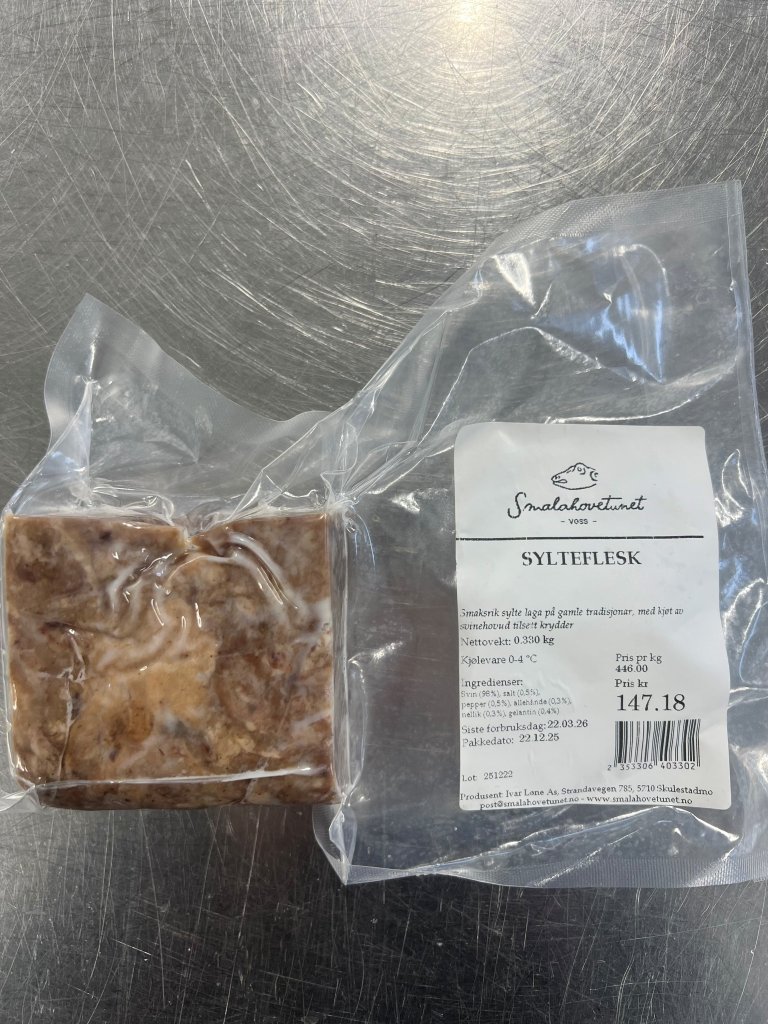 Sylteflesk fra Smalahovetunet