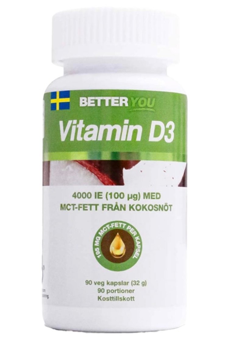 etter You Vitamin D3 4000 IE + MCT, 90 caps