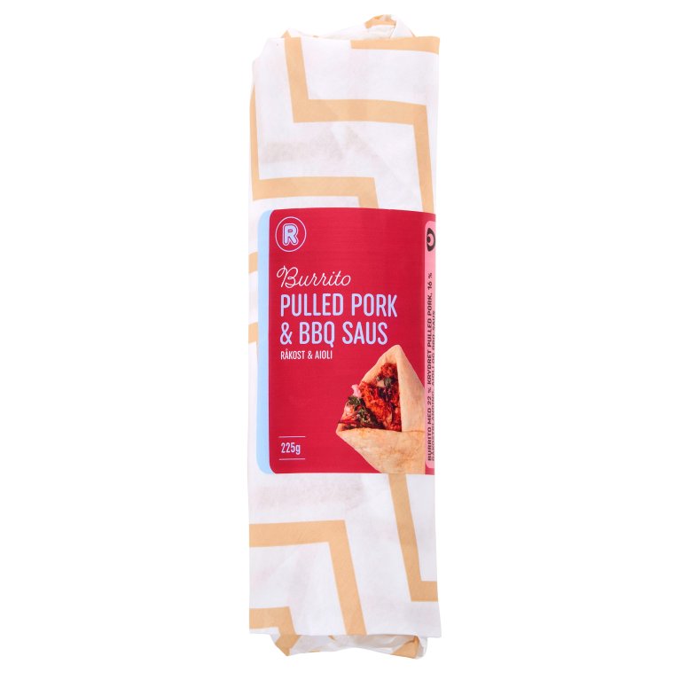 Bilde av R Burrito Pulled Pork pakket i papir