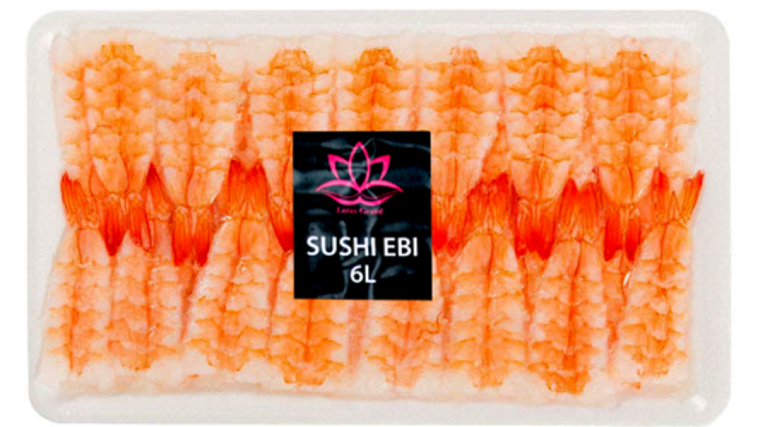 Én av typene, pakke med LOTUS Sushi Ebi 6L