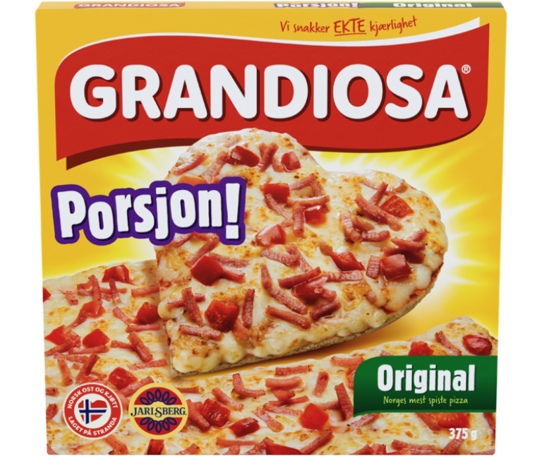 Bilde av pizzaeske Grandiosa Porsjon
