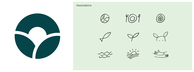 Our new logo symbol and line drawings of, among other things, a sunrise, based on the shapes in the logo.