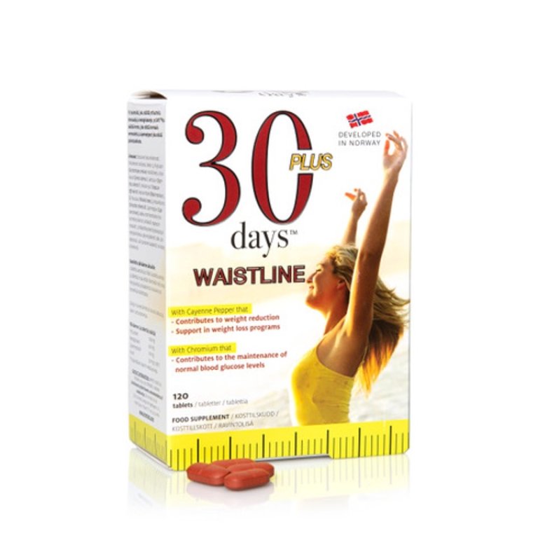 En pakke med produktet 30 Days Plus Waistline